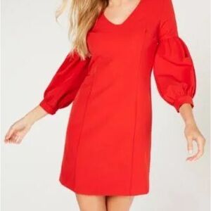 Laundry by Shelli Segal Women's Puff-Sleeve Sheath Dress